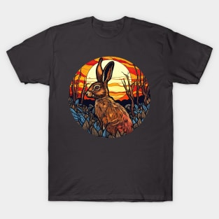 Autumn Sunset Rabbit T-Shirt